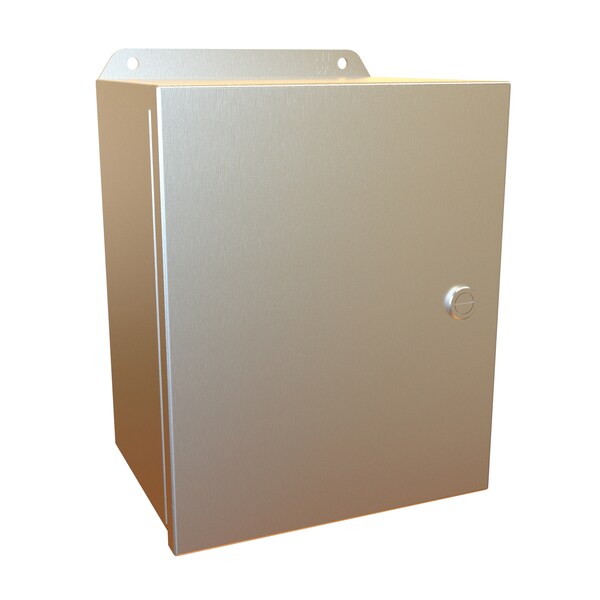 Hammond 1/4 Turn Latch Electrical Enclosures, 10 in H, 6 in D, 8 in W, NEMA 4X, 316 Stainless Steel EJ1086S16 - main